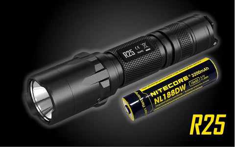 NiteCore R25 800 Lumen Tactical LED Flashlight with Strobe