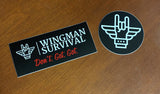 Wingman Survival Logo Sticker - Rectangle